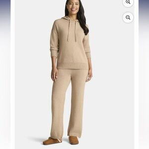 2 piece tan sweater set